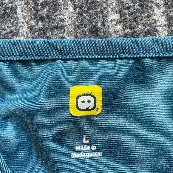 WonderWink Scrub Top  Blue Unisex Size Large - Picture 5 of 5